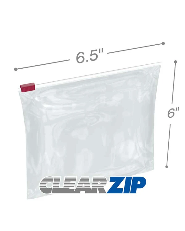 Slider Zip Bags 3Mil 6.5x6 6.5x6 3 Mil Slider Lock Zip Bags