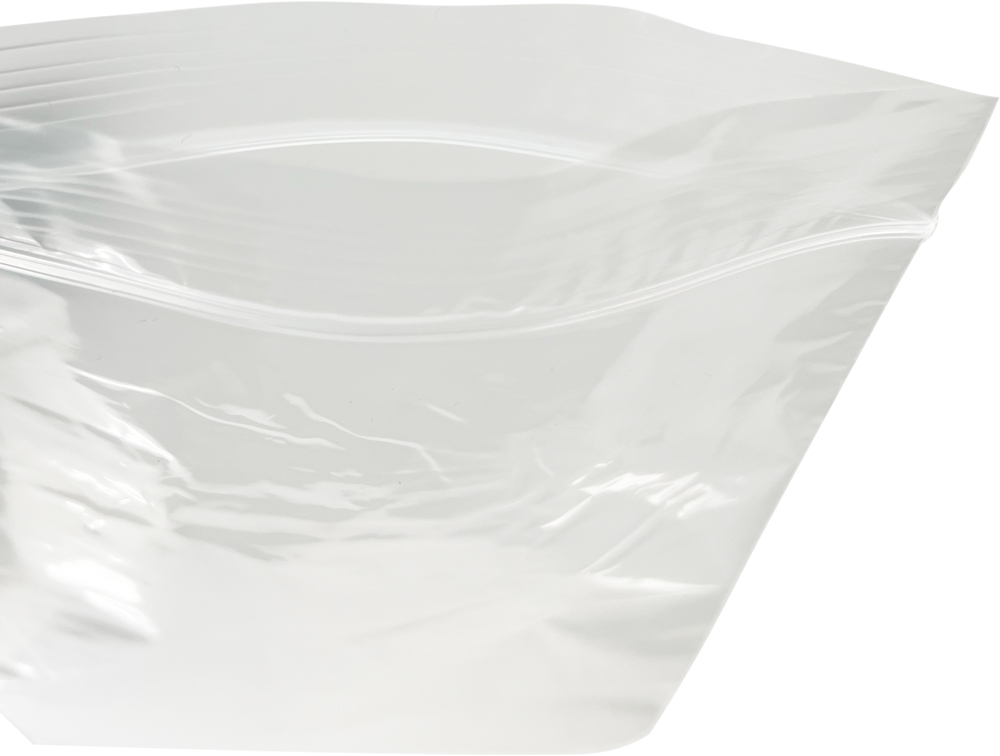 Open Top of 6 x 8 Clearzip Locking Top Bags 2 Mil