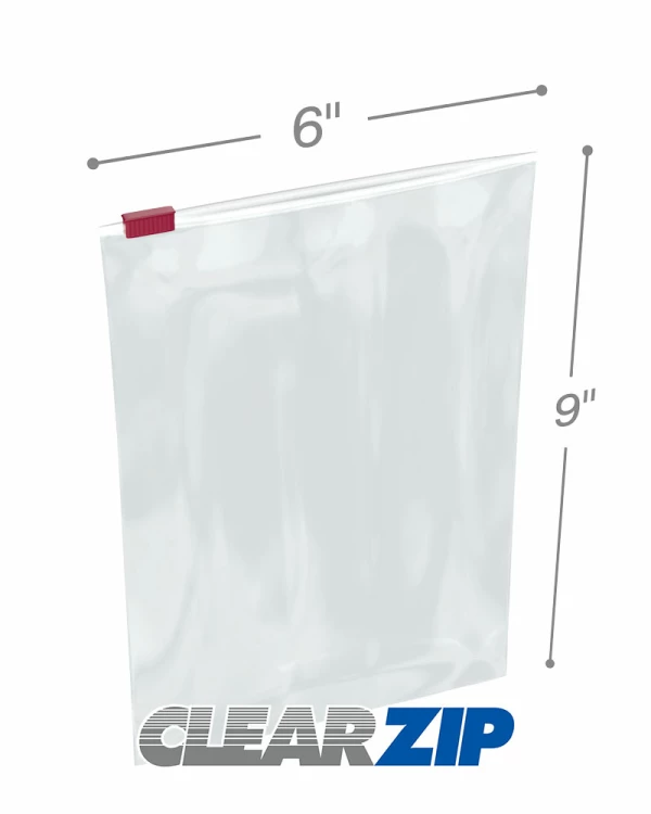 8 x 7 2.7Mil 1-Quart Size SliderGrip Zipper Bags