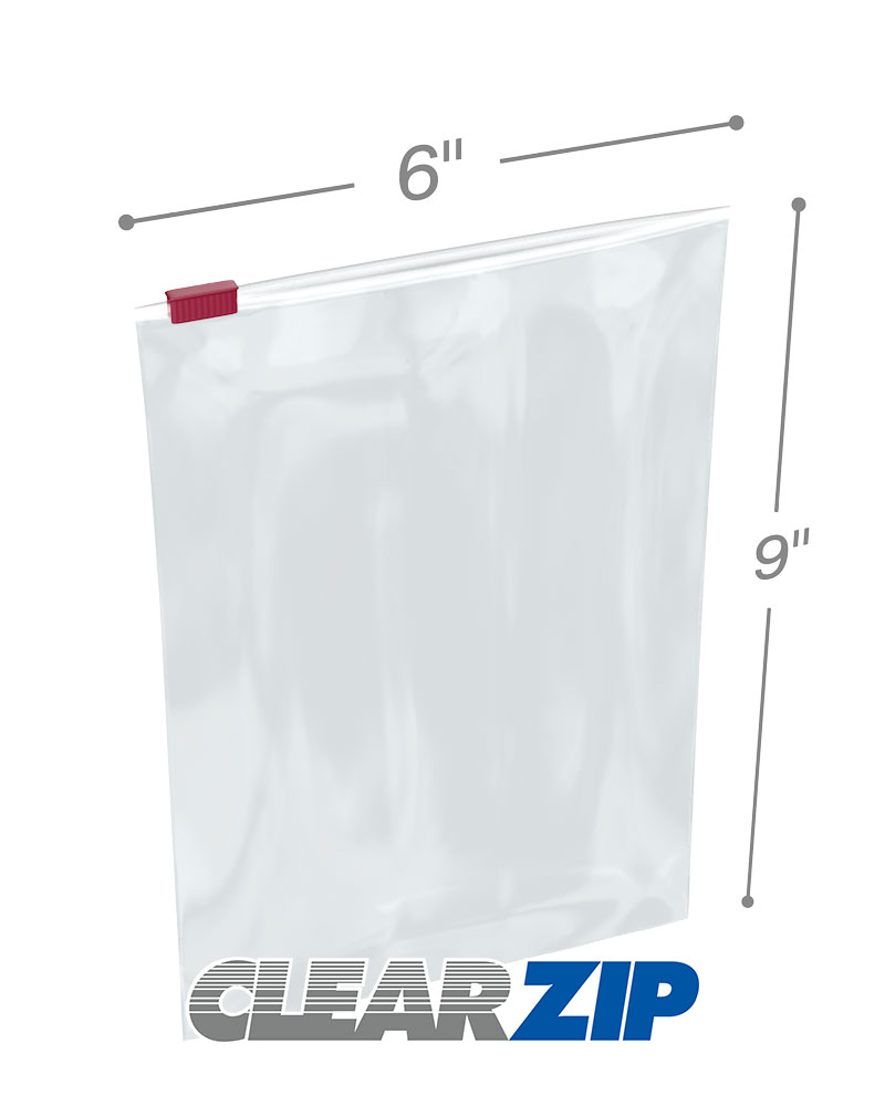 Dimensions of 6 x 9 Slider Bags