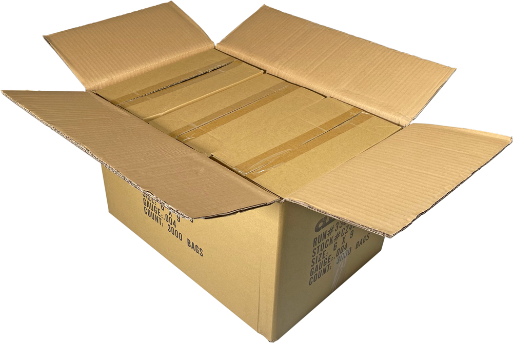 6 x 9 Zip Lock Bags ClearZip Plain or Custom Print 4 Mil Master Pack