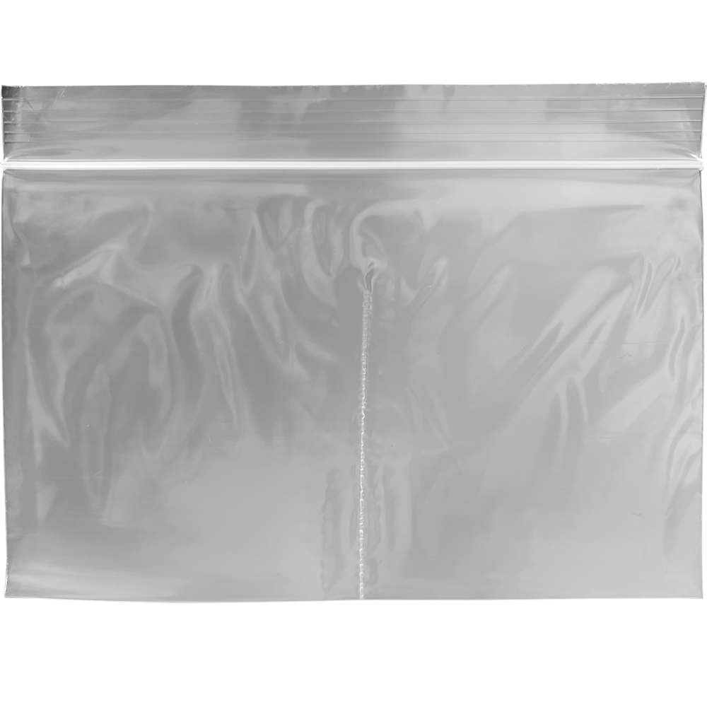 7x4 2 Mil Reclosable Compartment Bag with 3 Inch Vertical Middle Seal