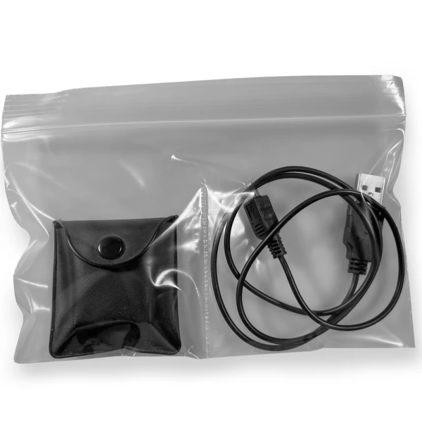 7x4 2 Mil Reclosable Compartment Bag with 3 Inch Vertical Middle Seal