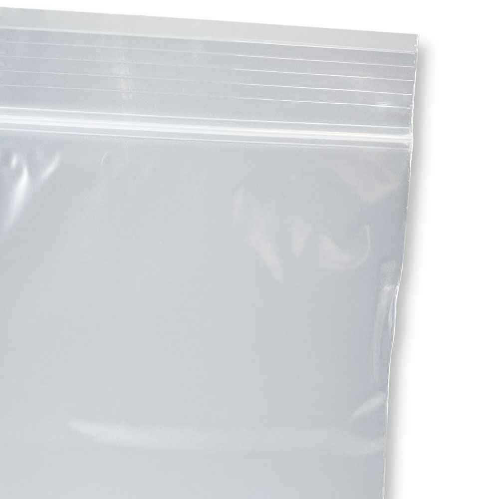 Offset Lip and Ziplocking Closure of 7x4 2 Mil Reclosable Compartment Bag with 3 Inch Vertical Middle Seal