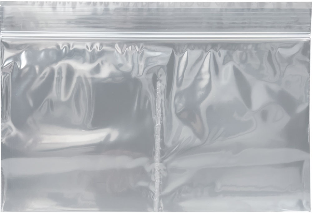 7x4 2 Mil Reclosable Compartment Bag with 3 Inch Vertical Middle Seal