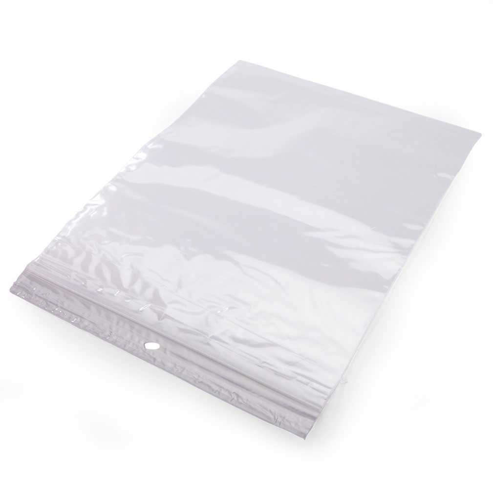 8 x 10 Hang Hole Zipper Locking 2 Mil  Polypropylene Bags
