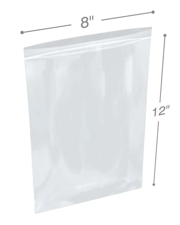 8 x 12 .008 ClearZip Lock Bags 8 x 12 .008 ClearZip Lock Bags