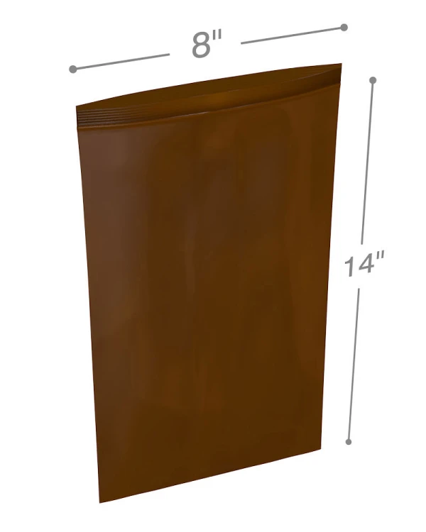 8 x 14 Amber Reclosable Bags 8x14 Amber Reclosable Bags