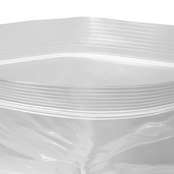 8 x 8 4 Mil Clearzip Lock Top Bag Open Close up of Open 8 x 8 Clearzip® Locking Top Bag 4 Mil