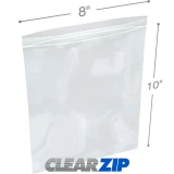 8 x 10 Clearzip® Lock Top 2 Mil Bags