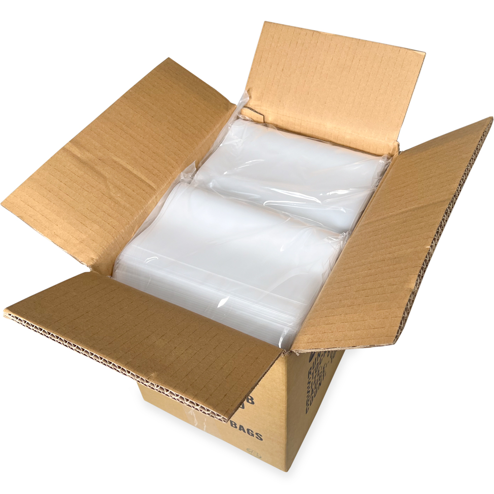 Case of 8 x 10 4 Mil Clearzip Lock Top Bag