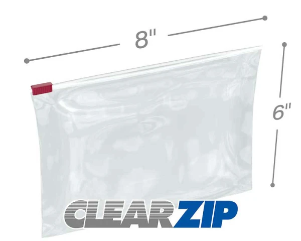 8x6 3 Mil Slider Lock Zip Bags