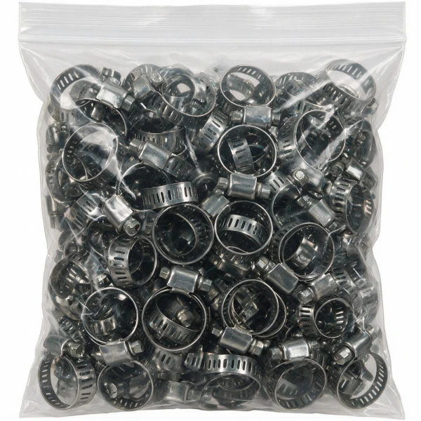 8x8 4 Mil Clearzip Lock Top Bags with Hose Clamps Hosew Clmaps inside of a 8 x 8 Clearzip Locking Top Bags 4 Mil