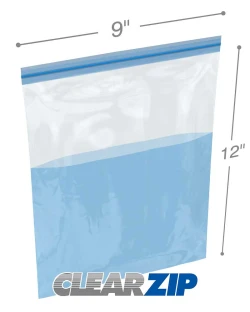 9" x 12" Double Zip Track Leakproof Bags 3 mil