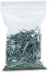 9 x 12 2 Mil Clearzip Lock Top Hang Hole Bags with Finishing Nails