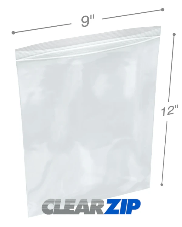 9x12 6Mil Zipper Locking Bags