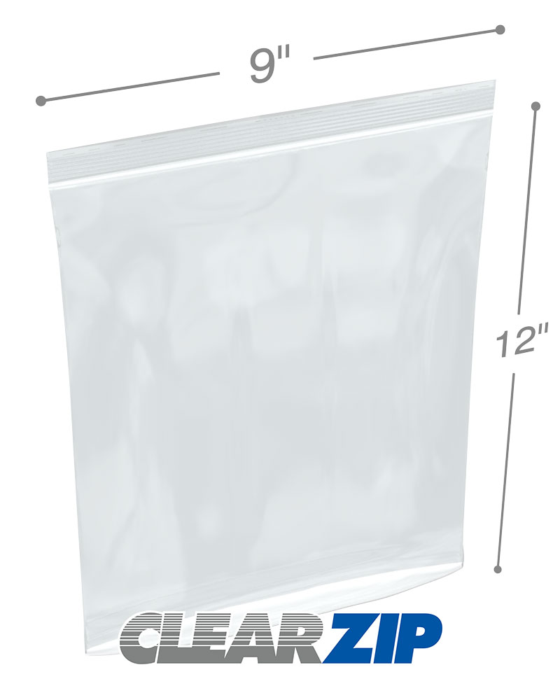 9 x 12 Tamper Evident Reclosable Bags