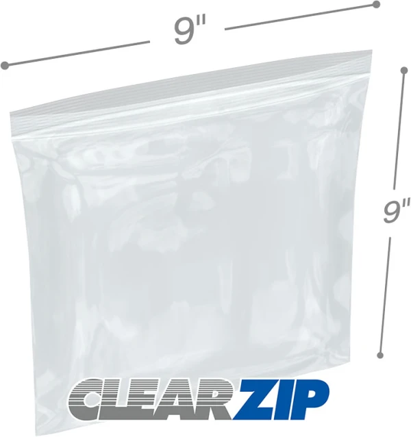 9 x 9 .006 Clearzip Lock Bags 9 x 9 .006 Clearzip Lock Bags