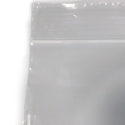 9 x 12 2 Mil Clearzip Lock Top Bags Close up of Zipper Side Seal