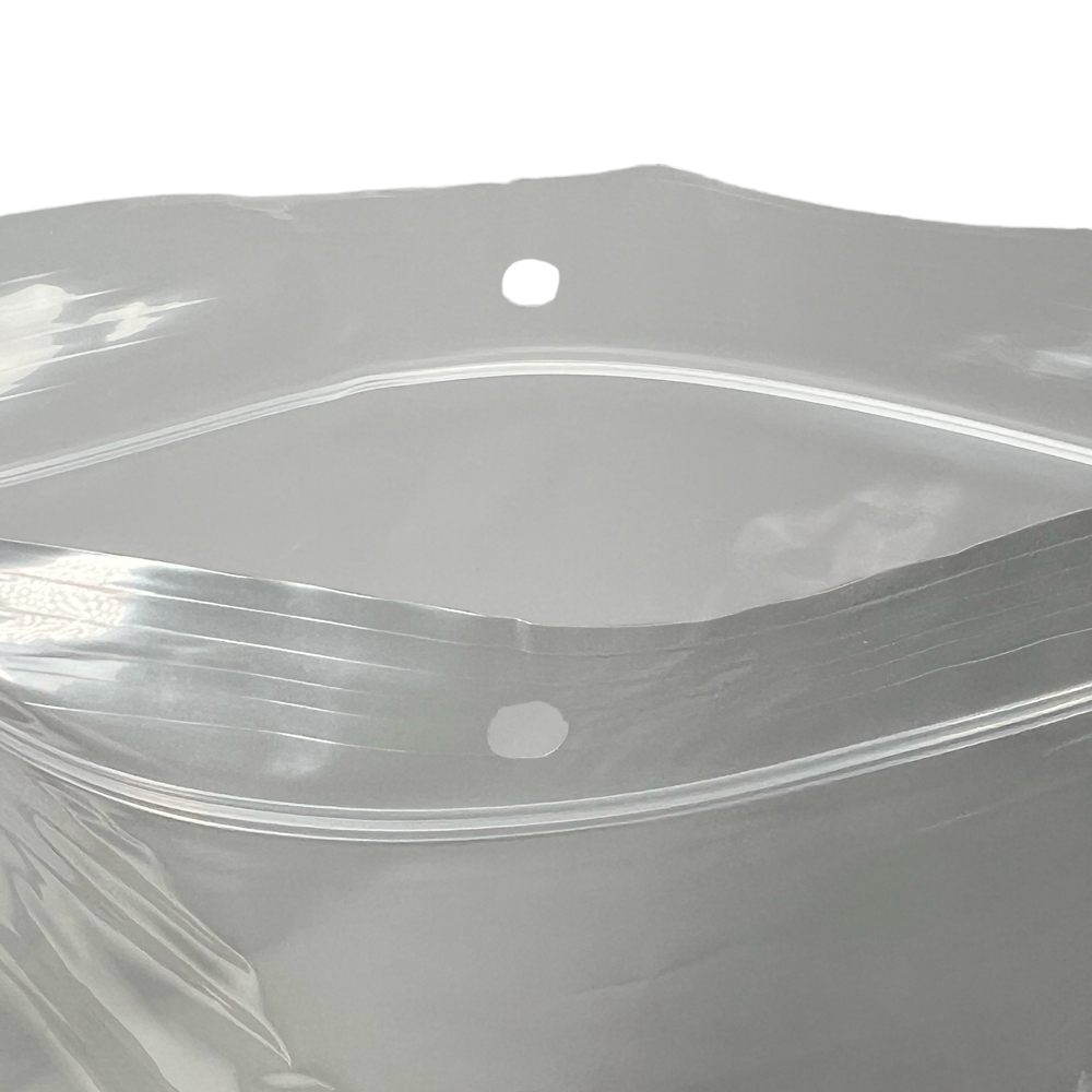 Open Top 9 x 12 Clearzip Locking Top Bags with Hang Hole 2 Mil