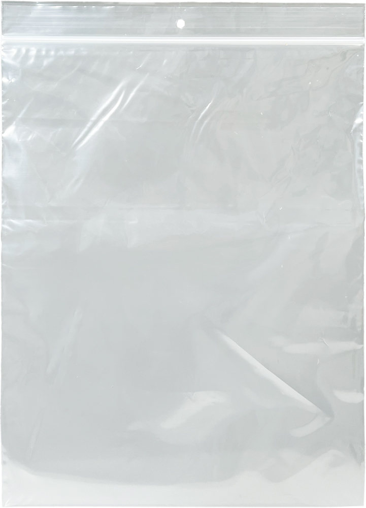 9 x 12 Clearzip Locking Top Bags with Hang Hole 2 Mil