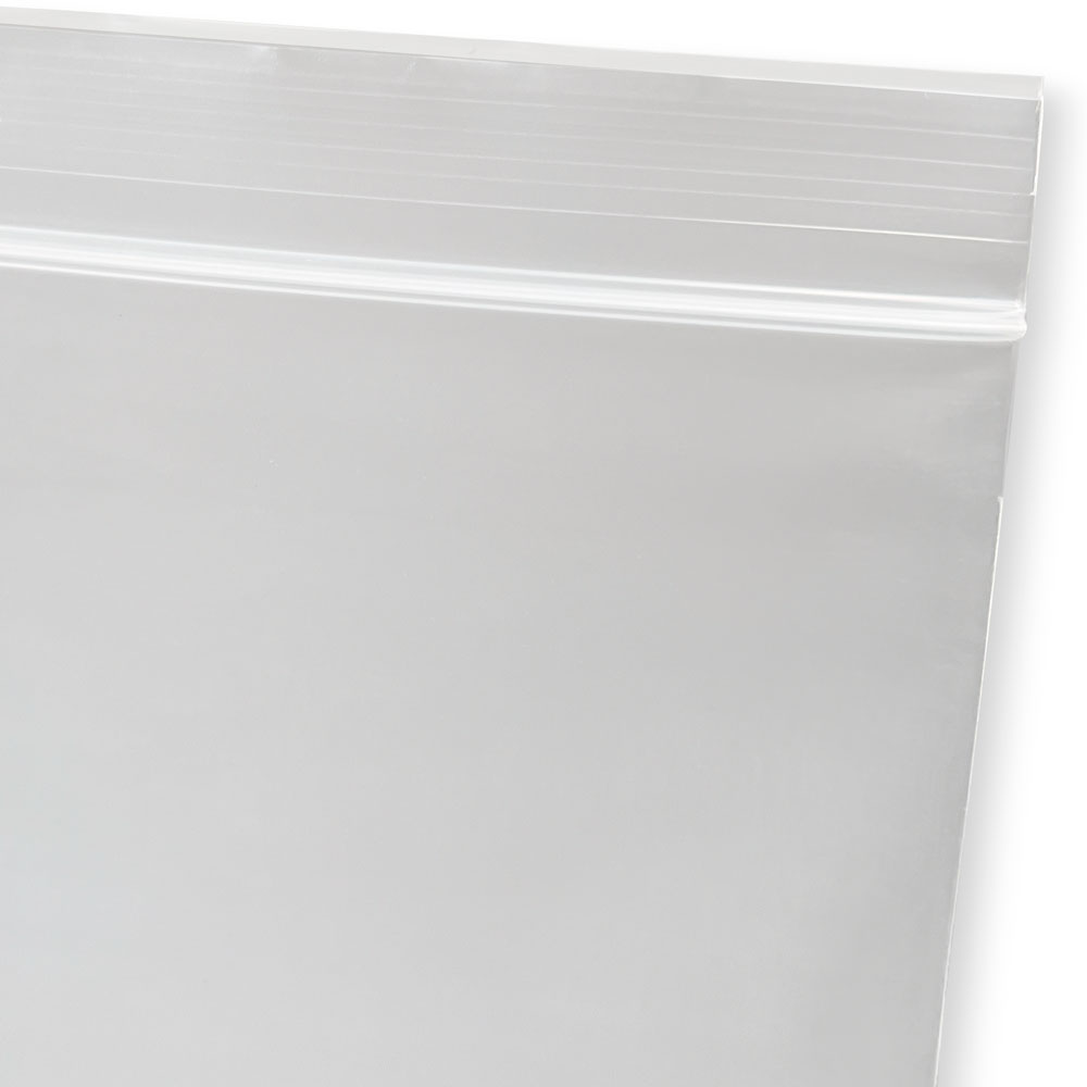 Offset Lip and Ziplock 9 x 12 Clearzip Locking Top Bags with Hang Hole 4 Mil