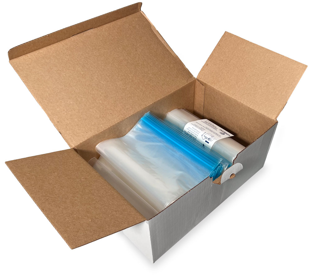 Case of 4755-PE Bitran 9 x 12 Leak Proof Zipper Bags