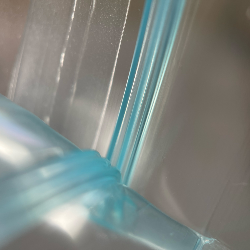 12 x 12 Double Zip Track Leakproof Bags 3 mil Close Up