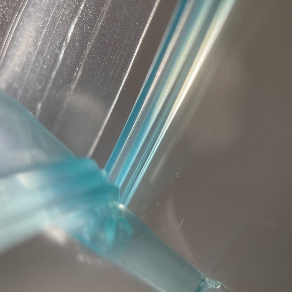 6 x 6 Double Zip Track Leakproof Bags 3 mil Close Up