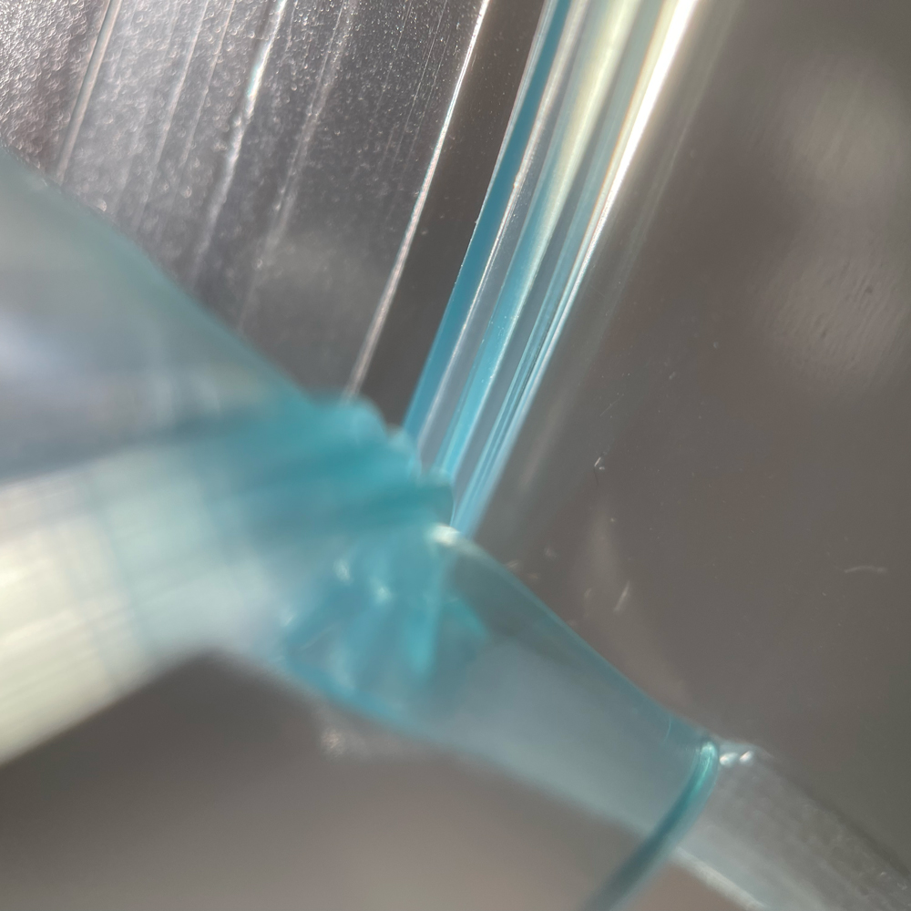 7 x 8 Double Zip Track Leakproof Bags 3 mil Close Up