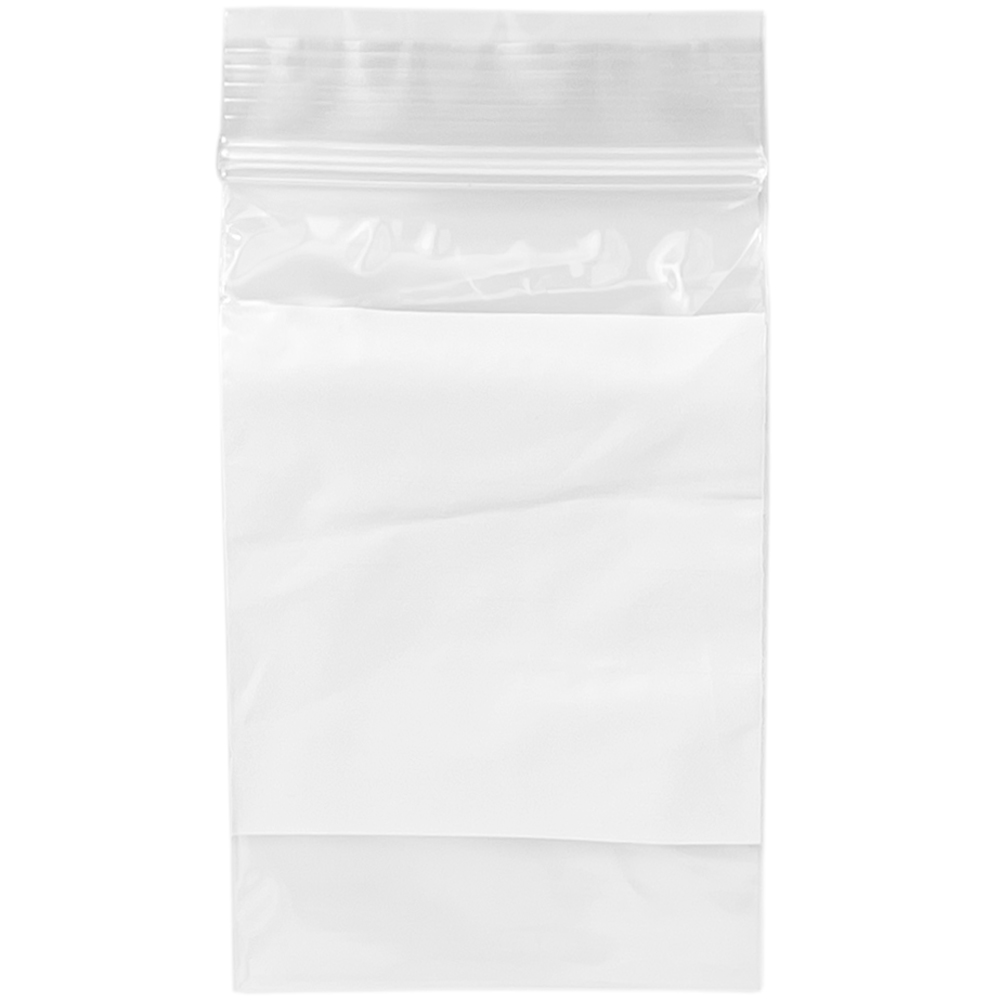 Dispenser Box 2 x 3 2 Mil White Block Clearzip Lock Top Physical Bag