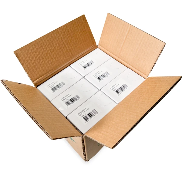 Master Case of Dispenser Box 2 x 3 2 Mil White Block Clearzip Lock Top Bags