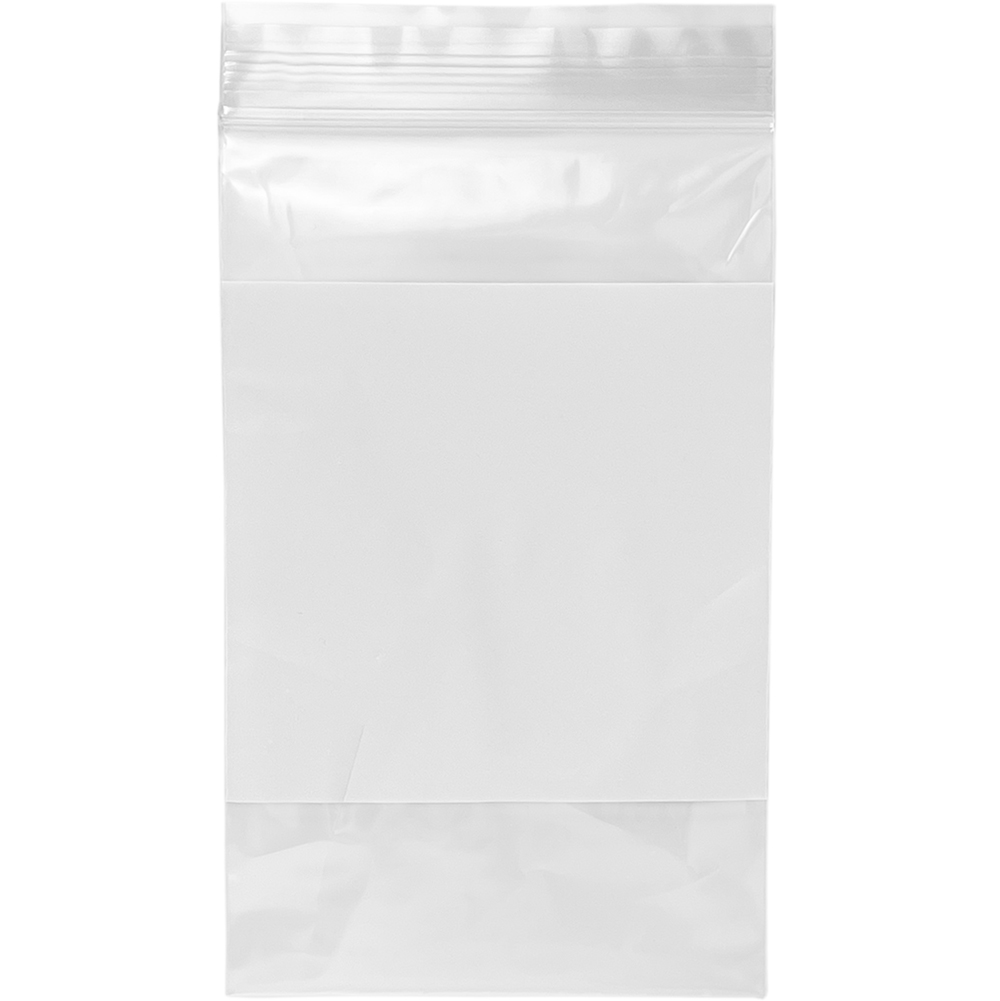 Dispenser Box 3 x 5 2 Mil White Block Clearzip Lock Top Physical Bag