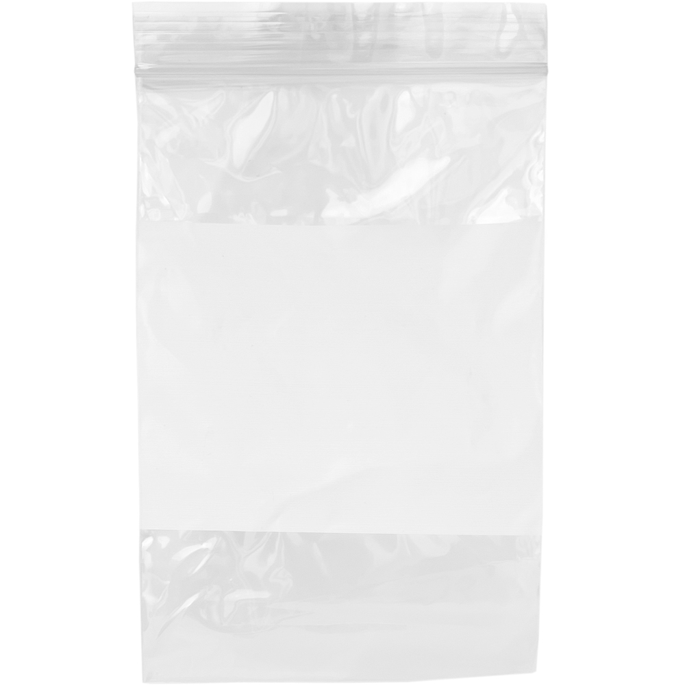 Dispenser Box 4 x 6 2 Mil White Block Clearzip Lock Top Physical Bag