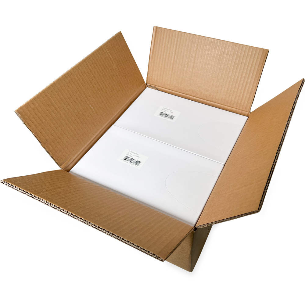 Master Case of Dispenser Box 3 x 4 2 Mil White Block Clearzip Lock Top Bags