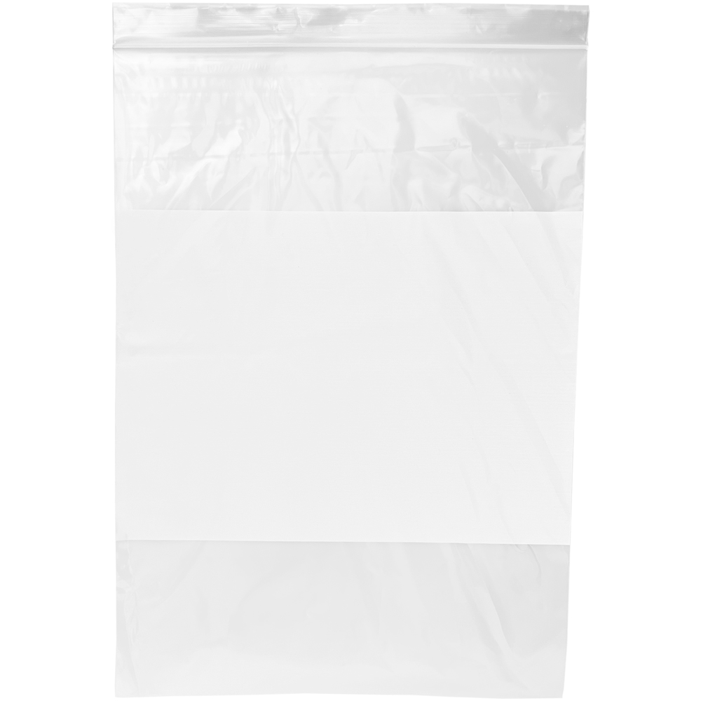Dispenser Box 9 x 12 2 Mil White Block Clearzip Lock Top Physical Bag